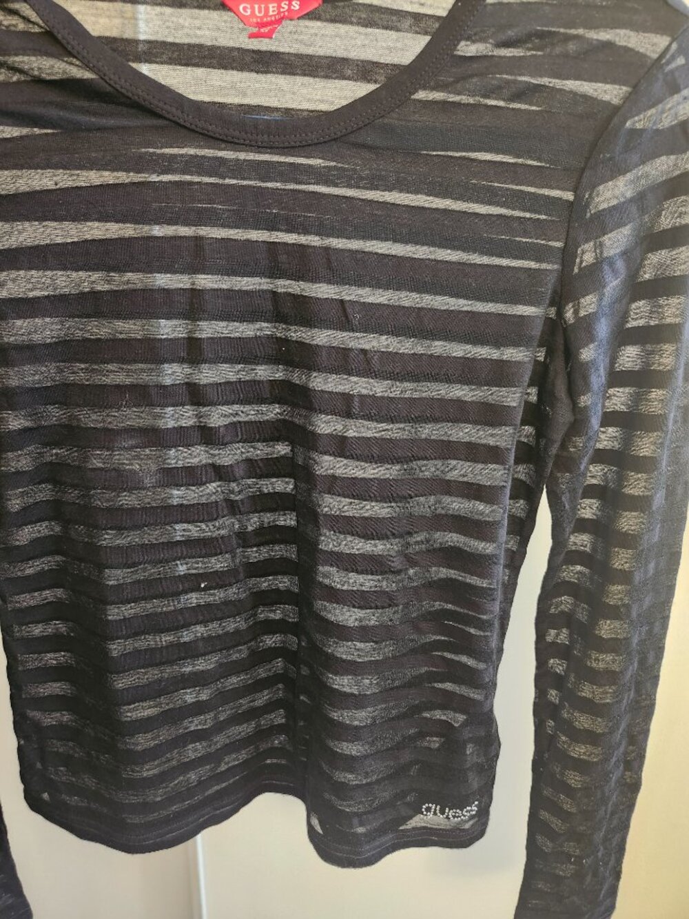 GUESS TOP WITH RINESTONE  BLACK SIZE M - Picture 5 of 5